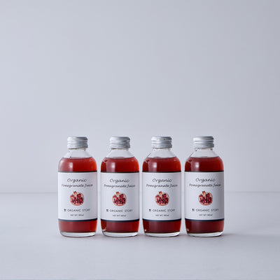 【ギフト・4本セット】ざくろジュース(オーガニック・ストレート果汁100%)}