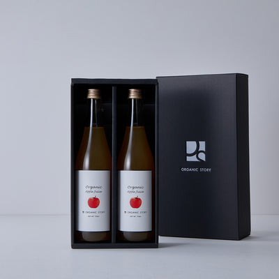 【ギフト2本】りんごジュース 710ml(オーガニック・ストレート果汁100%)}