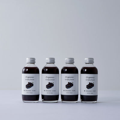 NEW！【4本セット】ぶどうジュース(オーガニック・ストレート果汁100%)}